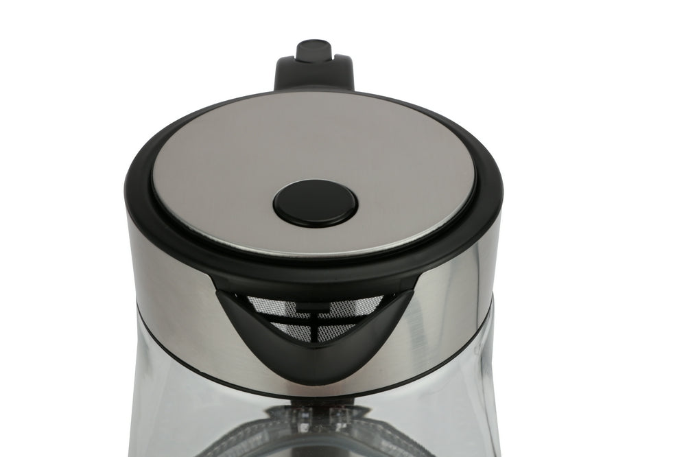 غلاية مياه كيون 1.7 لتر 2200 واط زجاج مع مؤشر LED