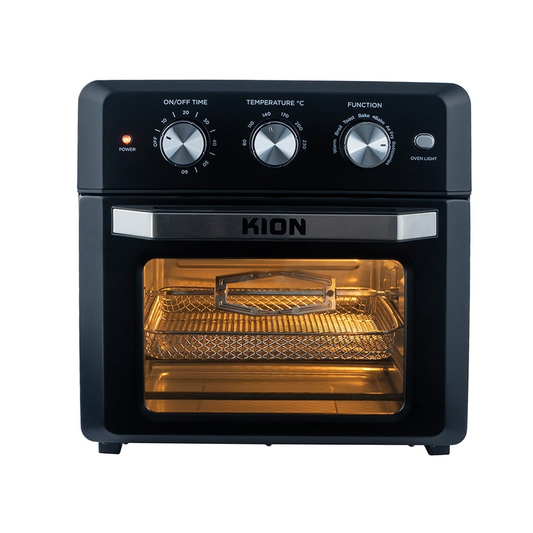فرن وقلاية هوائية كيون 18 لتر 1500 واط اسود