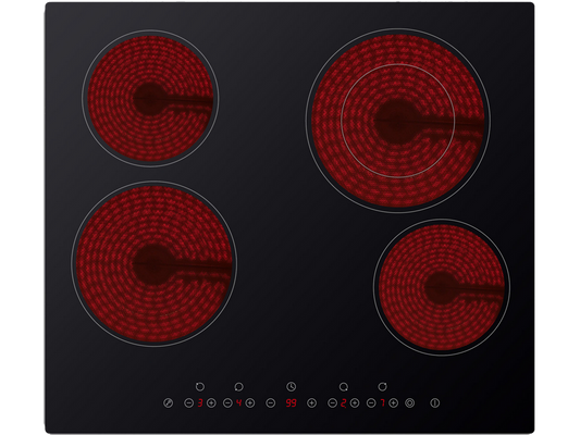 سطح بلت ان كهرباء ميديا 4عين 60سم سيراميك اسود