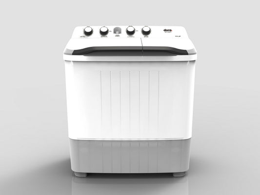 غسالة حوضين دورا اليجانت 10 كيلو ابيض