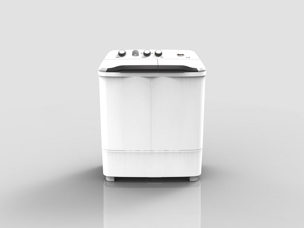 غسالة حوضين دورا اليجانت 7 كيلو ابيض