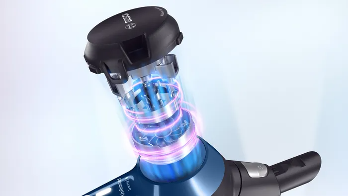 مكنسة عامودية لاسلكية بوش 2*1 ازرق في اسود (الماني)