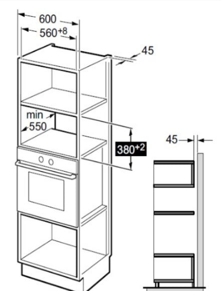 ميكرويف بلت ان كلفنيتور 28 لتر 900 واط اسود