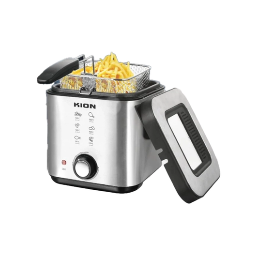 قلاية زيت كيون 1.5 لتر 900 واط استيل