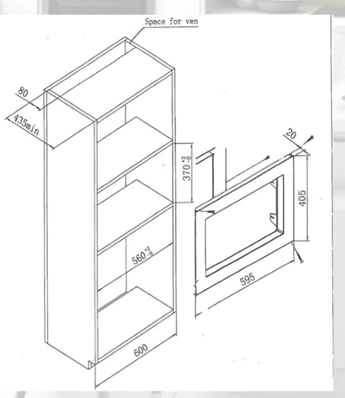 ميكرويف بلت ان كلفنيتور 30 لتر استيل