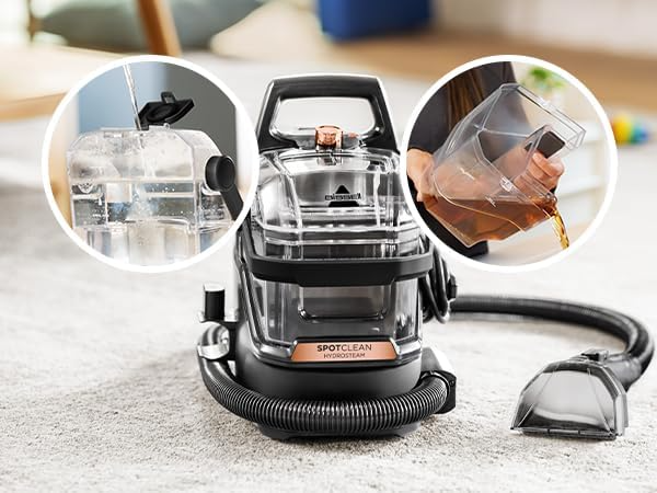 مكنسة غسيل السجاد والمفروشات بيسيل 1000 واط جاف ورطب اسود