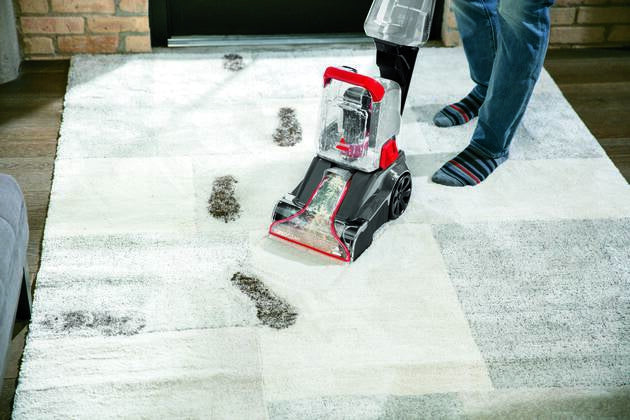 مكنسة غسيل سجاد ومفروشات بيسيل 600 واط جاف ورطب (اسود في احمر)