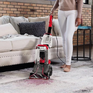 مكنسة غسيل سجاد ومفروشات بيسيل 600 واط جاف ورطب (اسود في احمر)