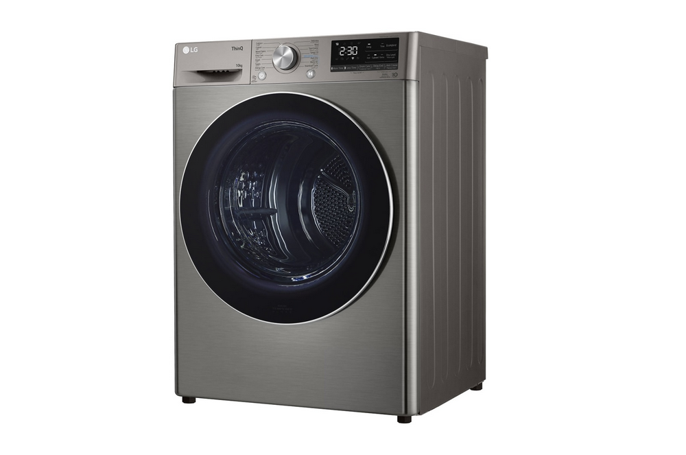 نشافة ملابس ال جي 10 كيلو انفرتر واي فاي ( تجفيف بالتكثيف ) فضي كوري