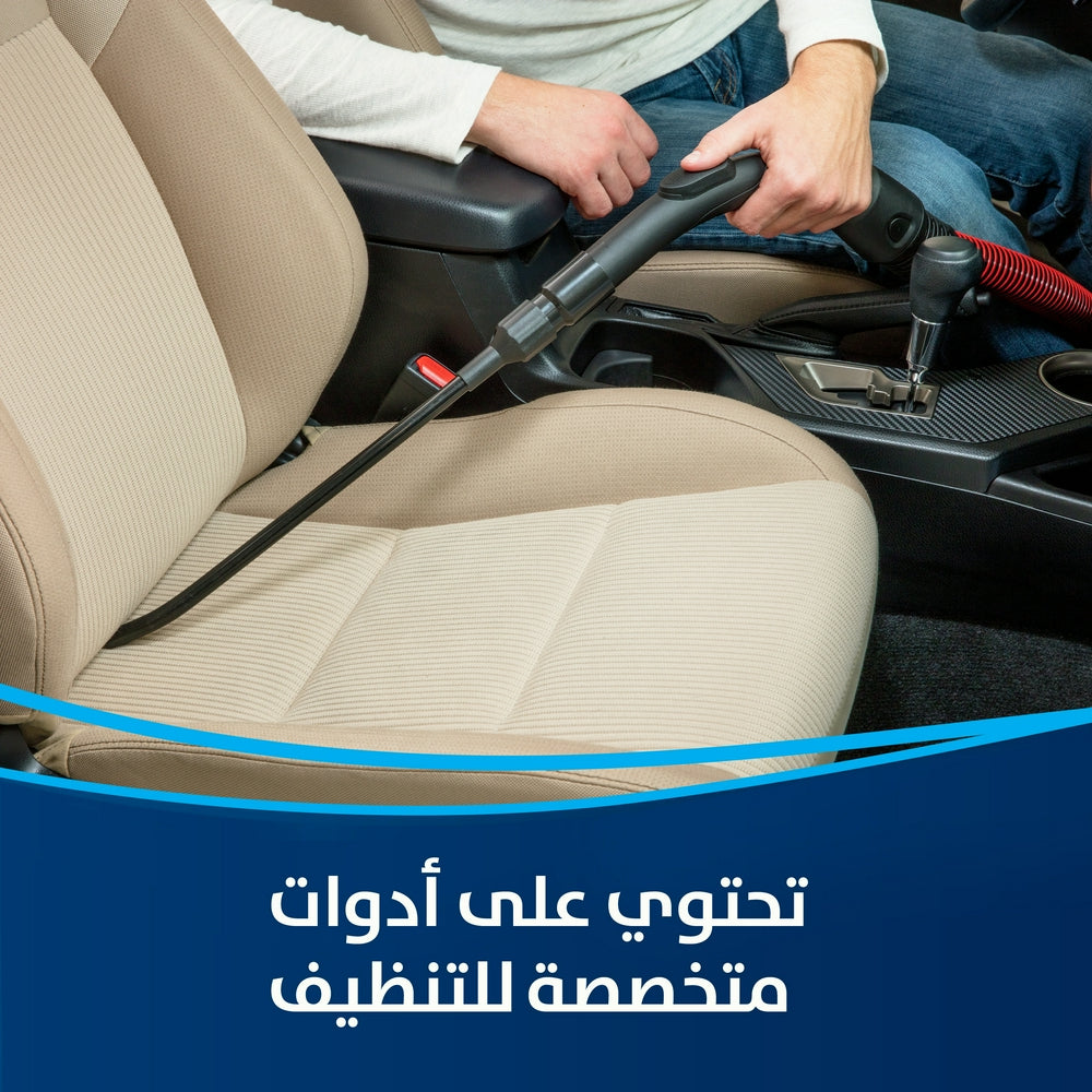 مكنسة برميل بيسيل 21 لتر 1500 واط جاف ورطب اسود في اخضر