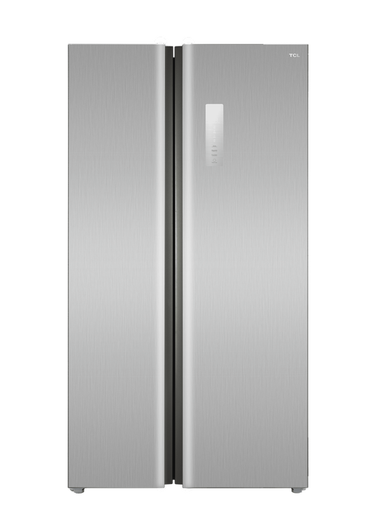 ثلاجة دولابي تي سي ال سعة الثلاجة 11.4 قدم المجمد 5.8 قدم فضي ( انفرتر )