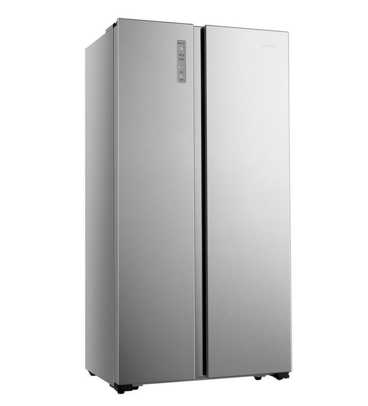 ثلاجة دولابي هايسنس سعة الثلاجة 11.8 قدم المجمد 6.1 قدم استيل