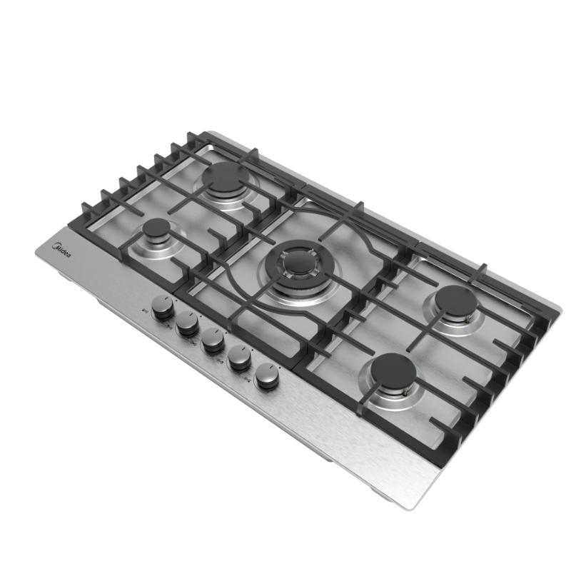 سطح بلت ان غاز ميديا 5 عيون 90 سم استيل