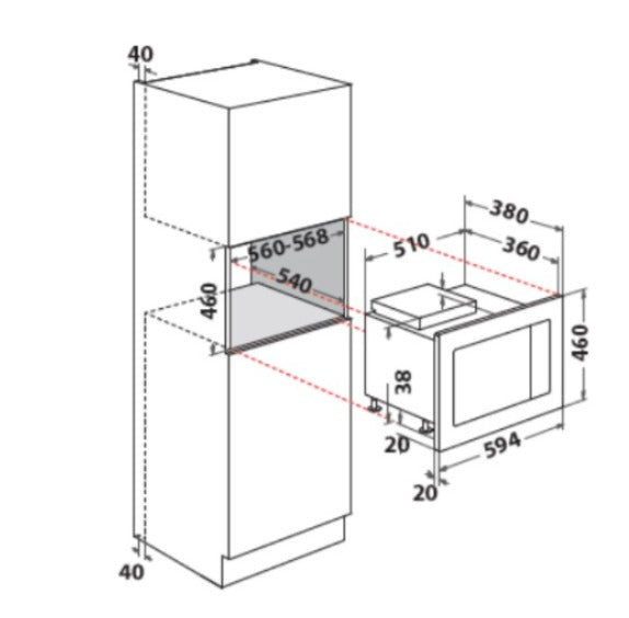 ميكرويف بلت ان ميديا 30 لتر استيل