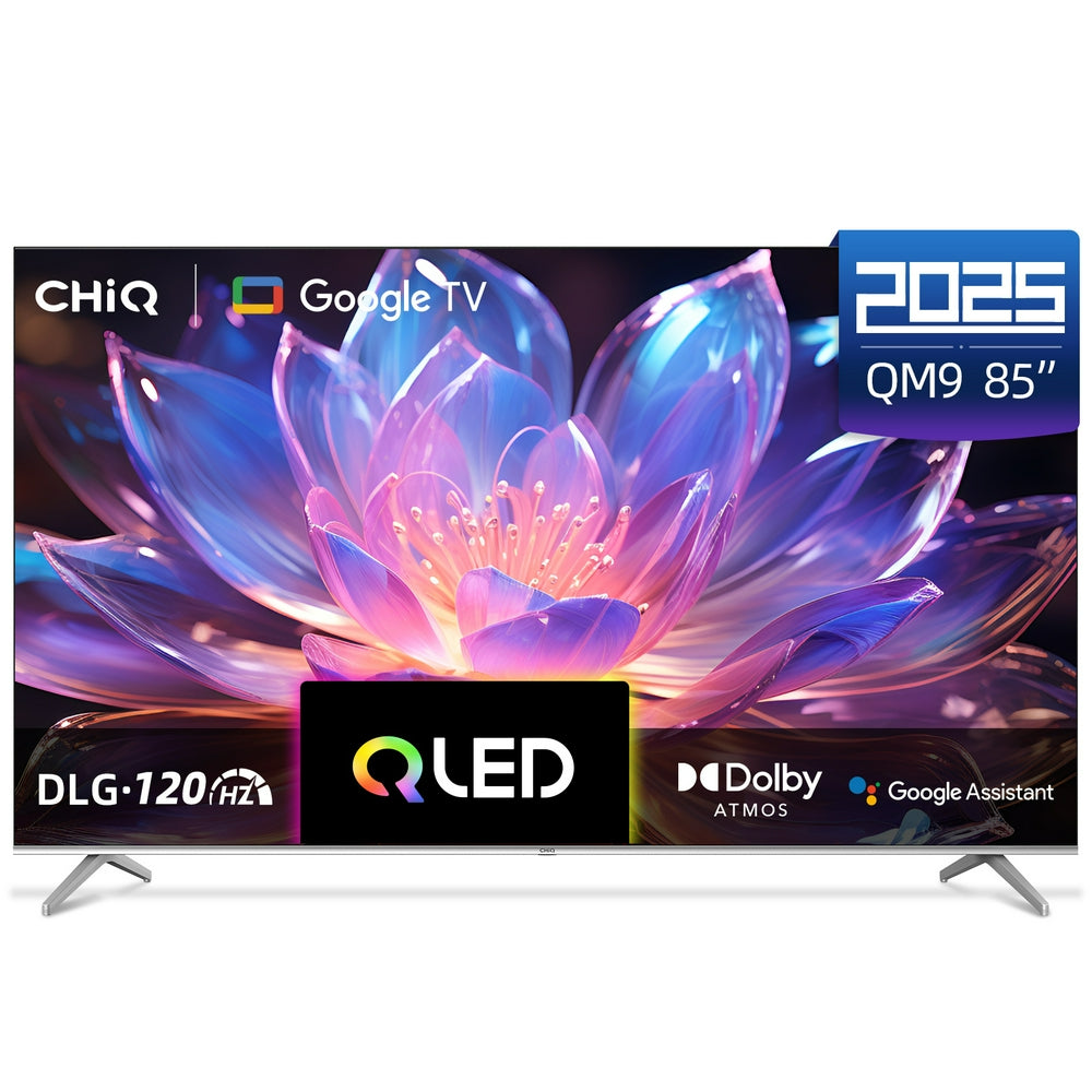 شاشة سمارت تشيك 85 بوصة اوامر صوتية 4K -GOOGLE TV-QLED