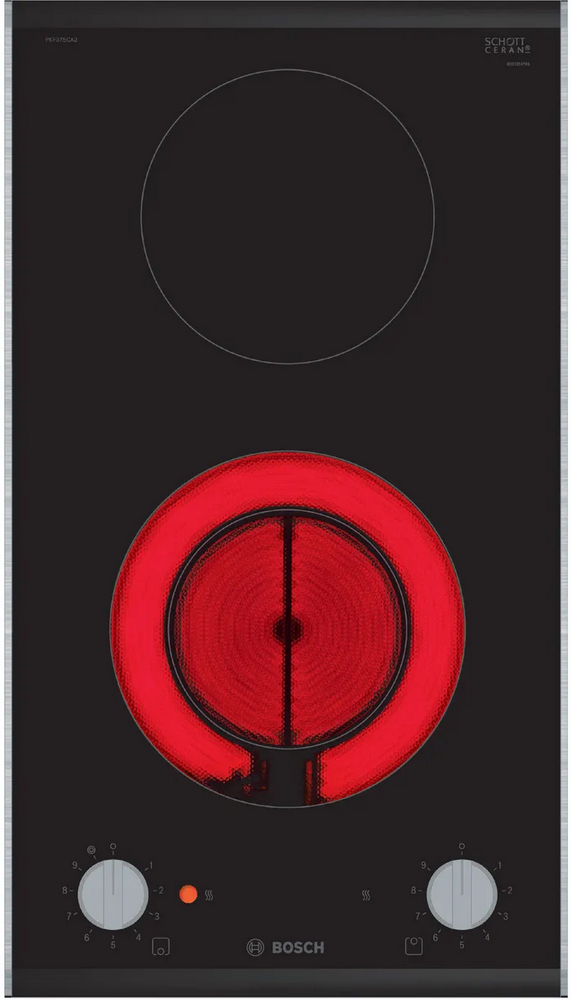 سطح  بلت ان كهرباء بوش 2 عين سيراميك 30سم اسود (اسباني)