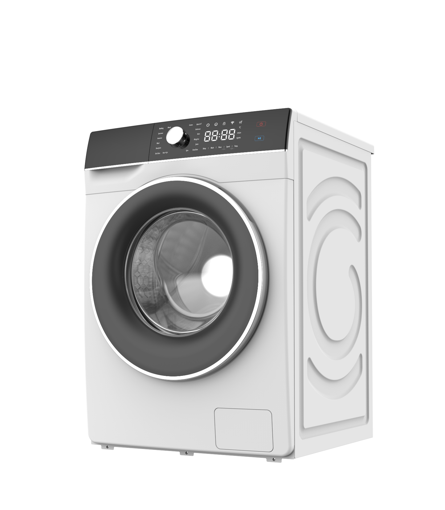 غسالة اوتوماتيك فتحة امامية فالكون 10ك غسيل 7ك تنشيف ابيض