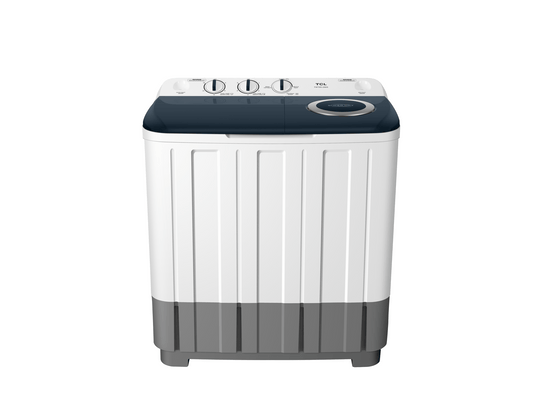 غسالة حوضين تي سي ال 8.5 كيلو ابيض