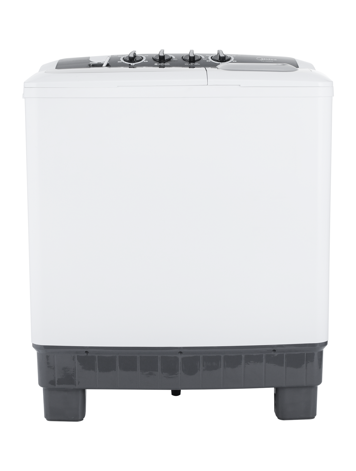 غسالة حوضين ميديا 10 كيلو غسيل ابيض (غطاء اسود)