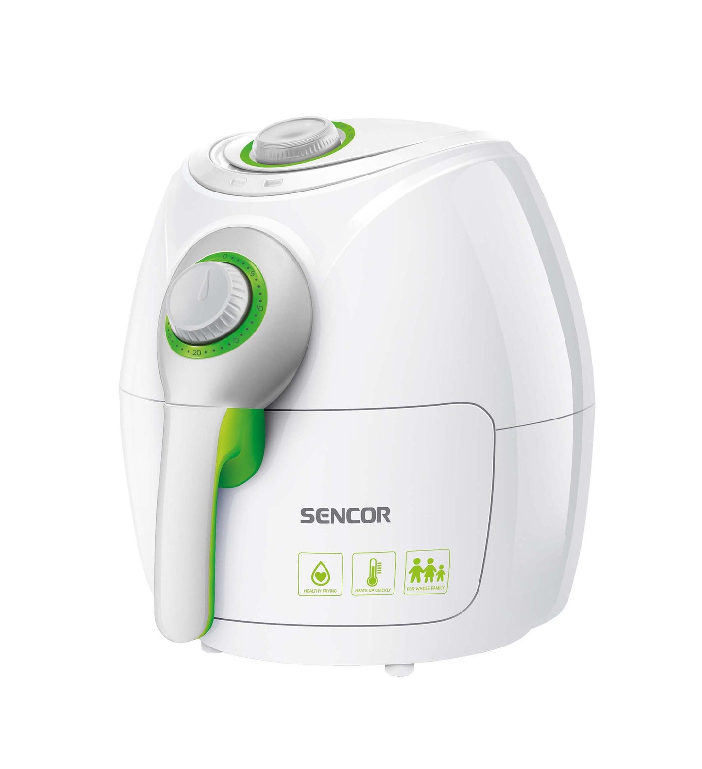 قلاية هوائية سينكور 2.6 لتر 1.500 واط ابيض × اخضر