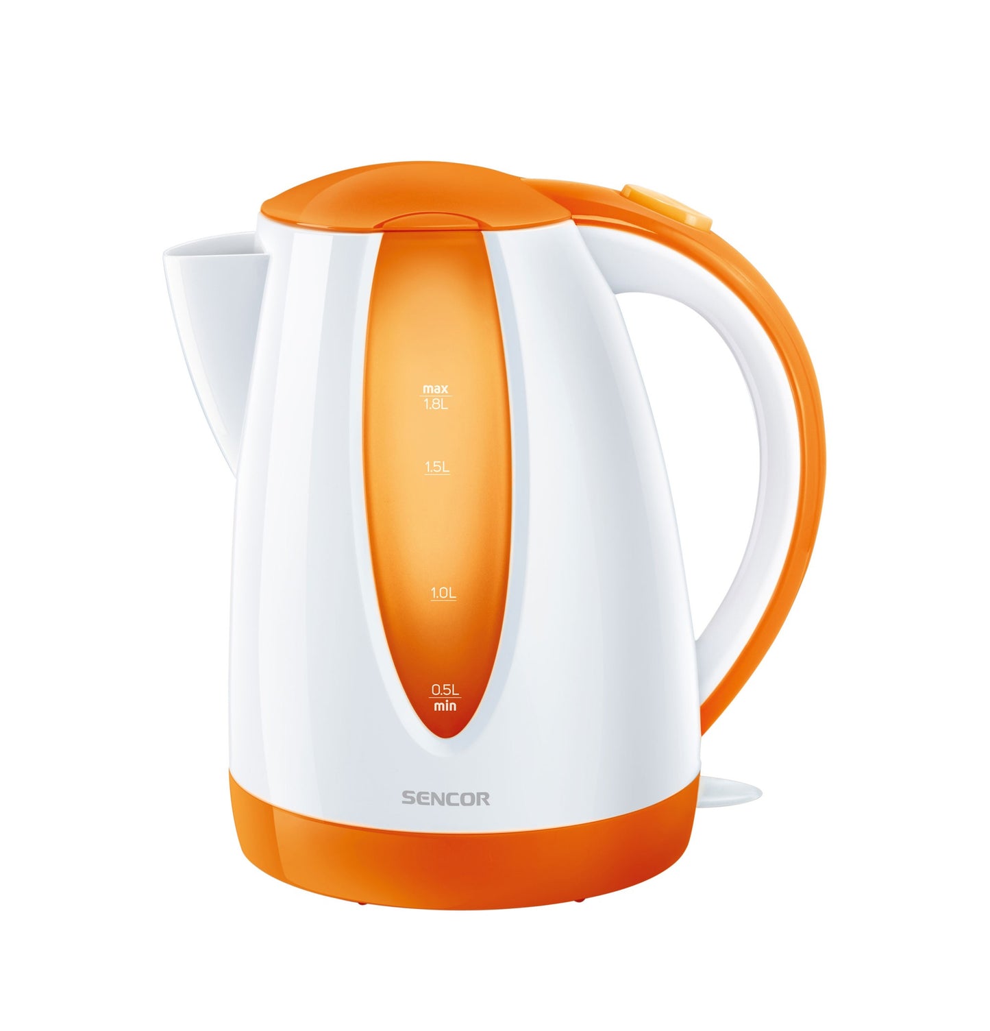 غلاية مياة كهربائية  سينكور 1.8 لتر 2.200واط ابيض في برتقالي