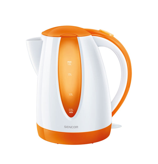 غلاية مياة كهربائية  سينكور 1.8 لتر 2.200واط ابيض في برتقالي