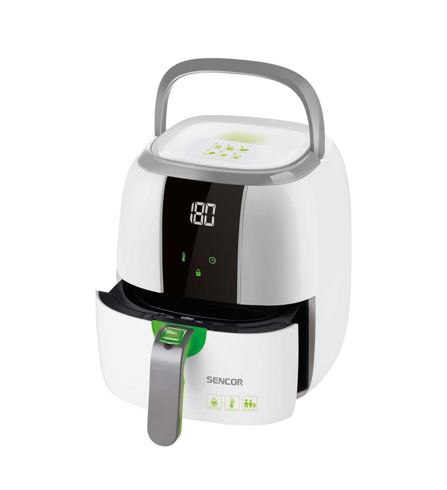 قلاية هوائية سينكور 6 برامج  3 لتر 1.400 واط ابيض