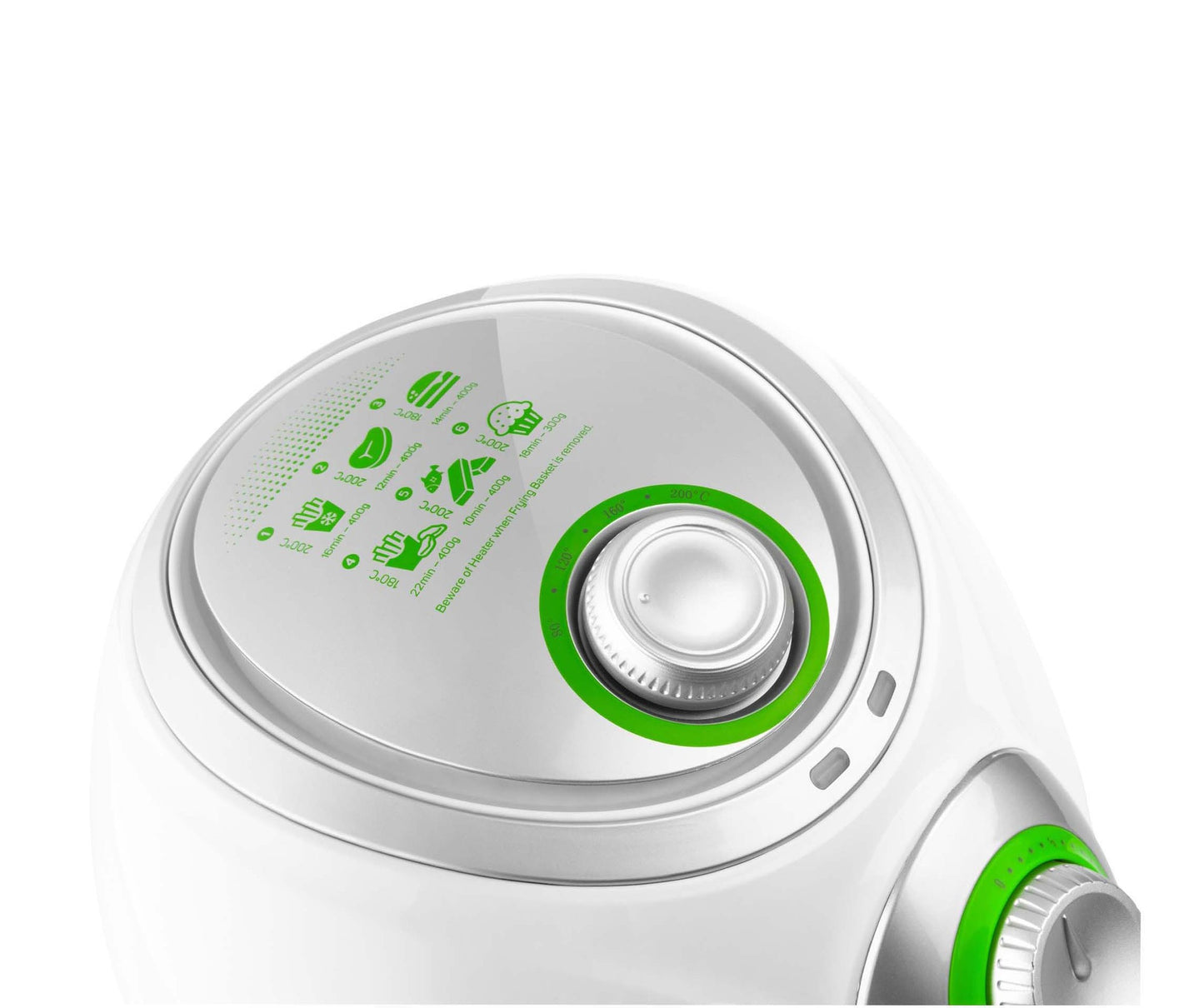 قلاية هوائية سينكور 2.6 لتر 1.500 واط ابيض × اخضر