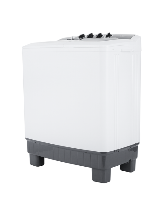 غسالة حوضين ميديا 10 كيلو غسيل ابيض (غطاء اسود)