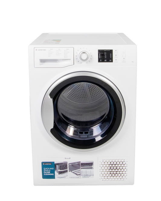 نشافة ملابس اريستون 8 كيلو 15 برنامج 145لفة/د (تجفيف بالتكثيف) ابيض