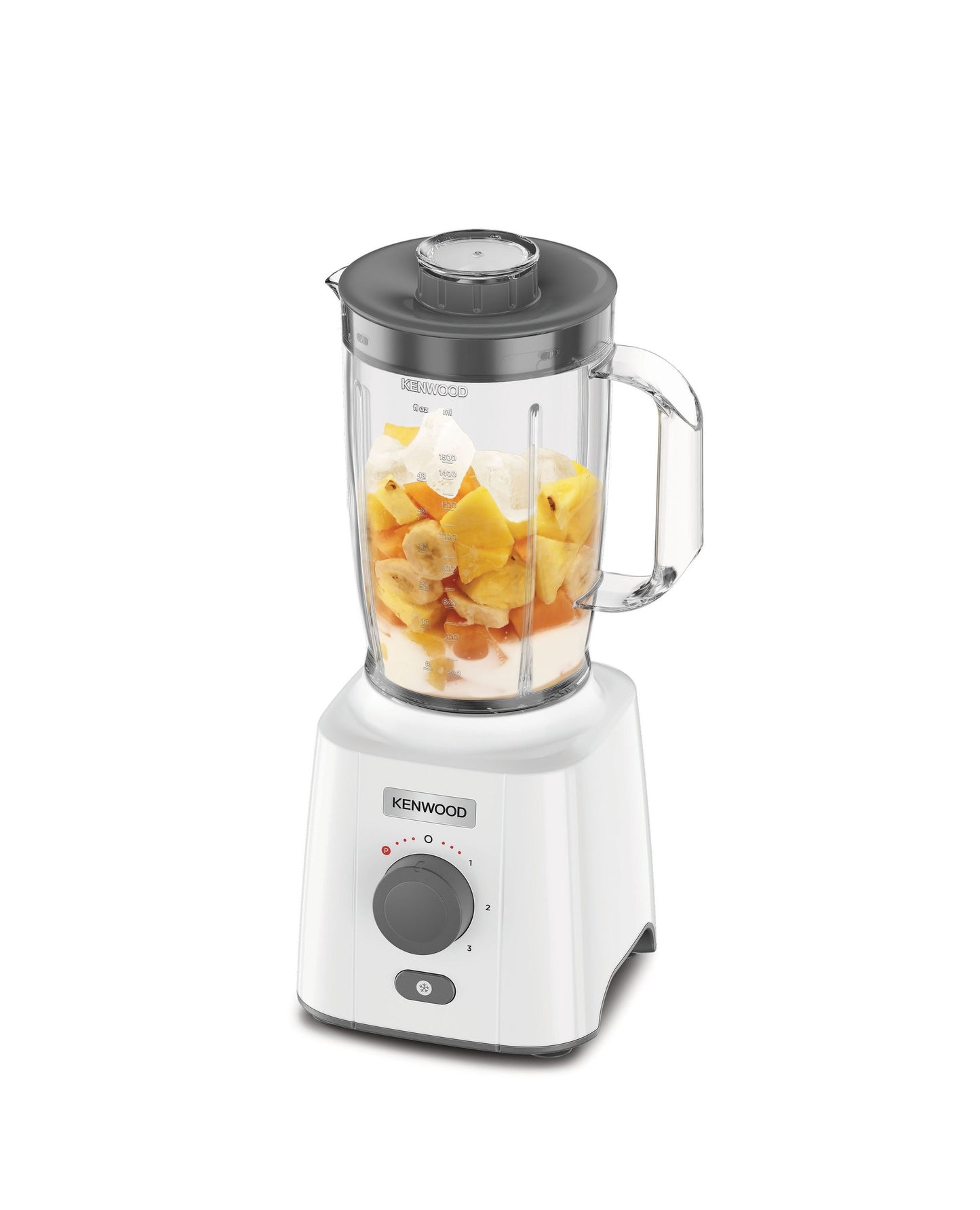 خلاط كينوود 2 لتر 650 واط 3 سرعات ابيض