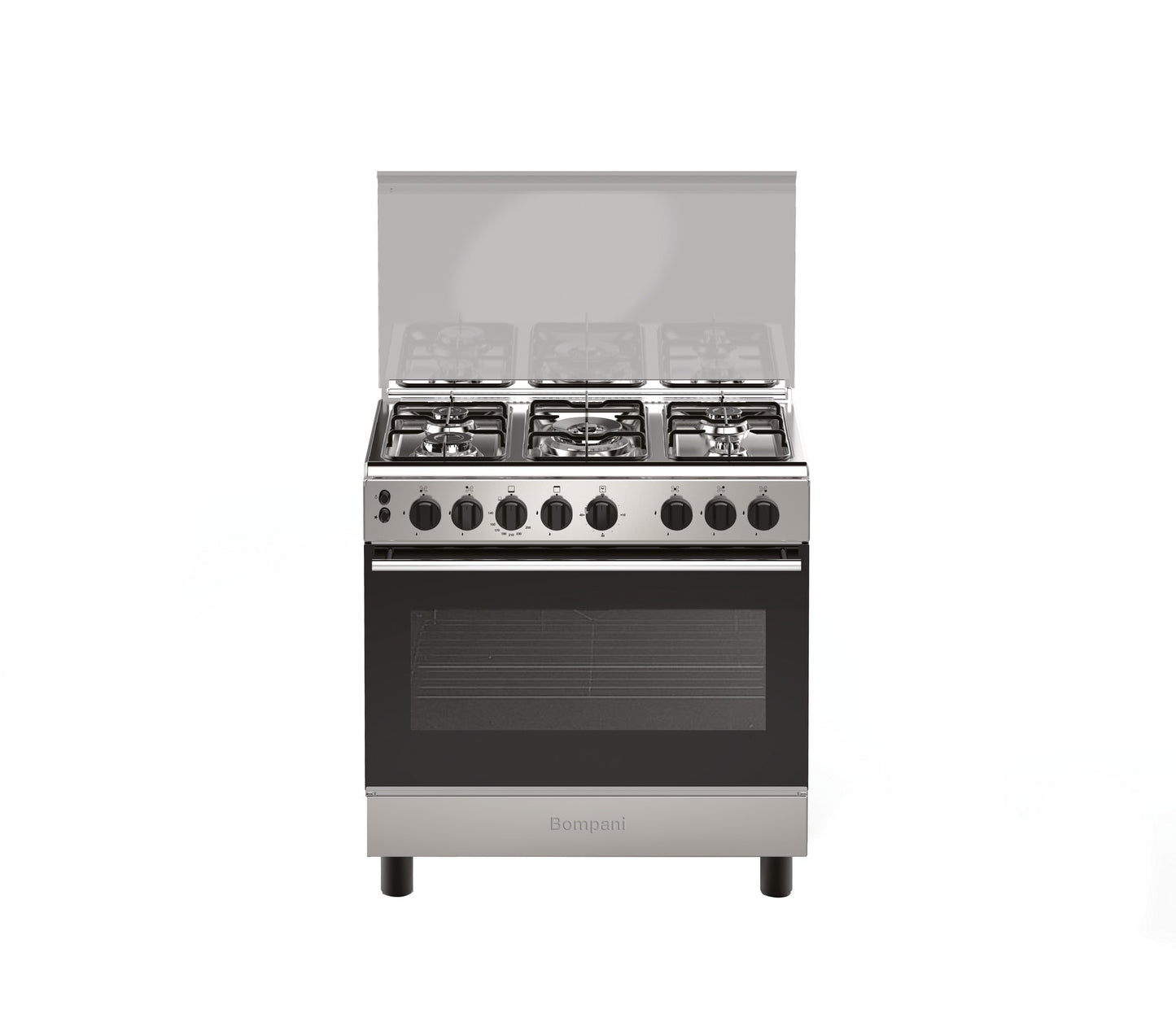 فرن غاز بومباني 5 عيون 50×80 استيل امان