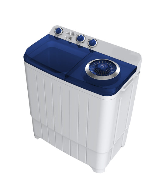 غسالة حوضين فالكون 7 كيلو ابيض غطاء ازرق