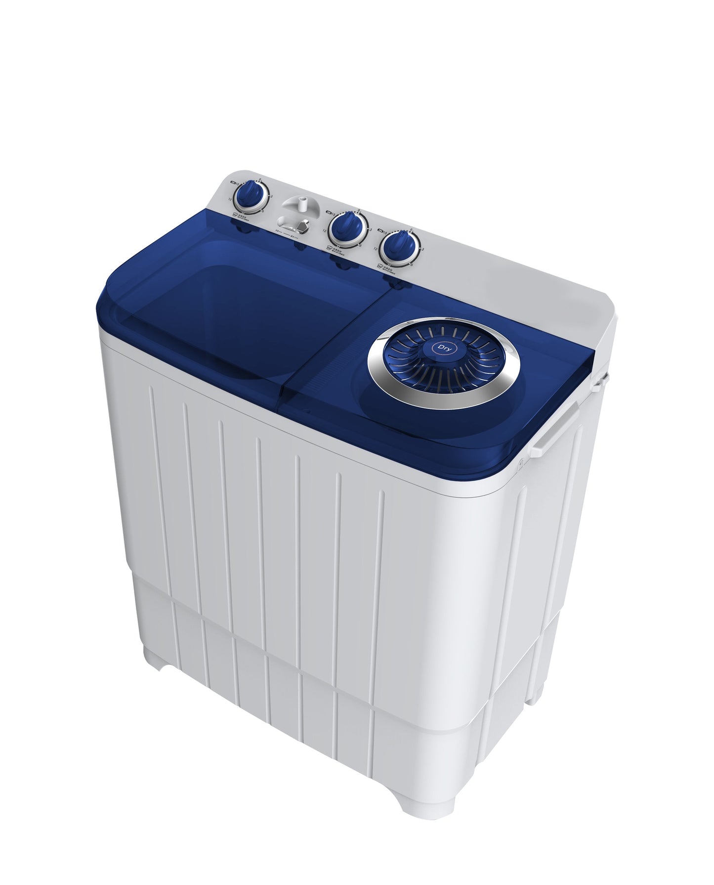 غسالة حوضين فالكون 5 كيلو أبيض غطاء أزرق