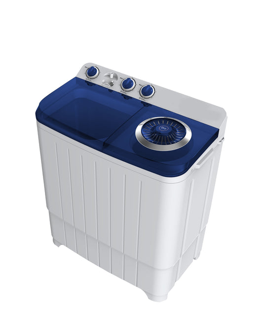 غسالة حوضين فالكون 5 كيلو أبيض غطاء أزرق