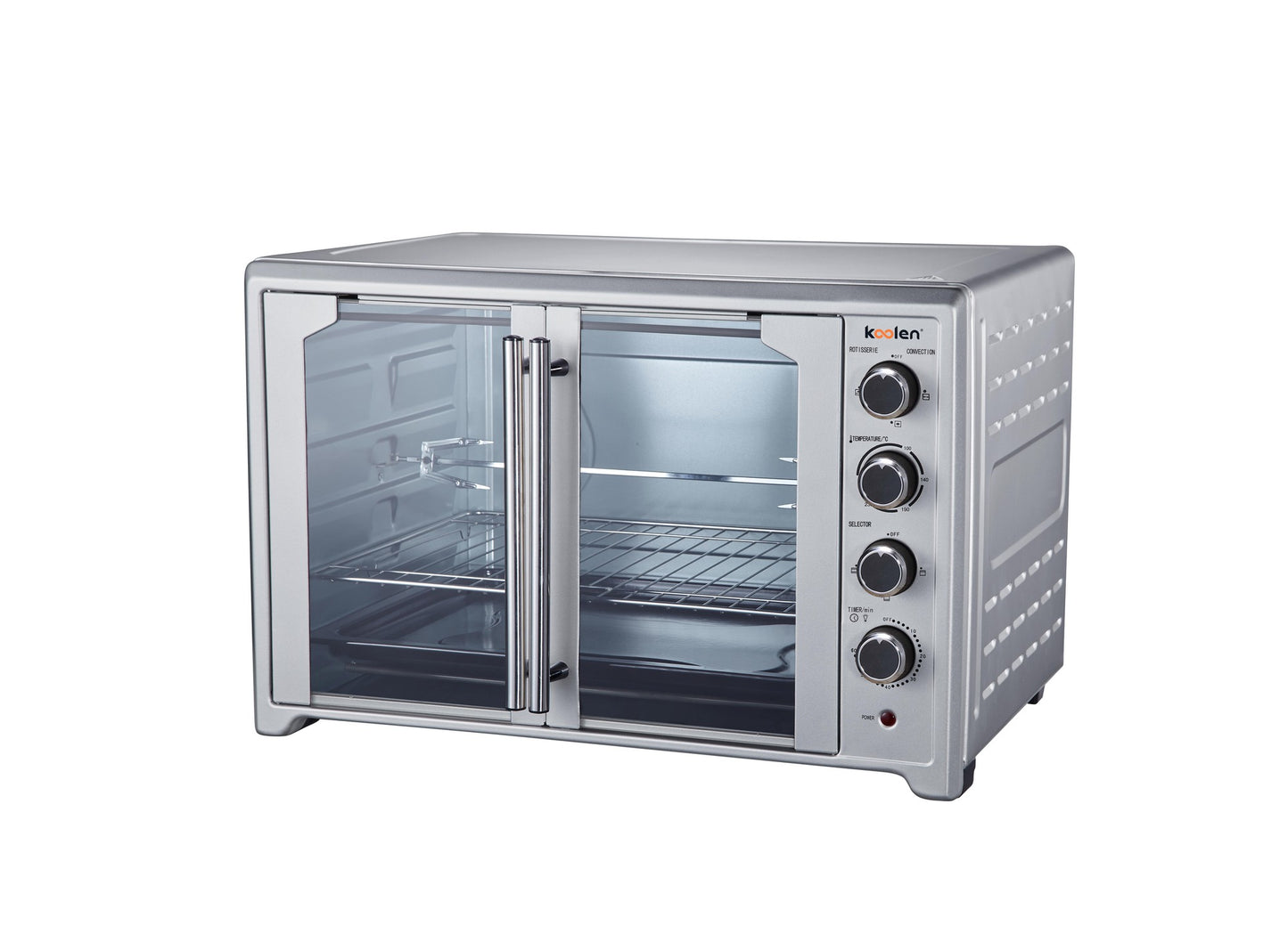 فرن كهربائي كولين 75 لتر 2.800 واط 2 باب سلفر