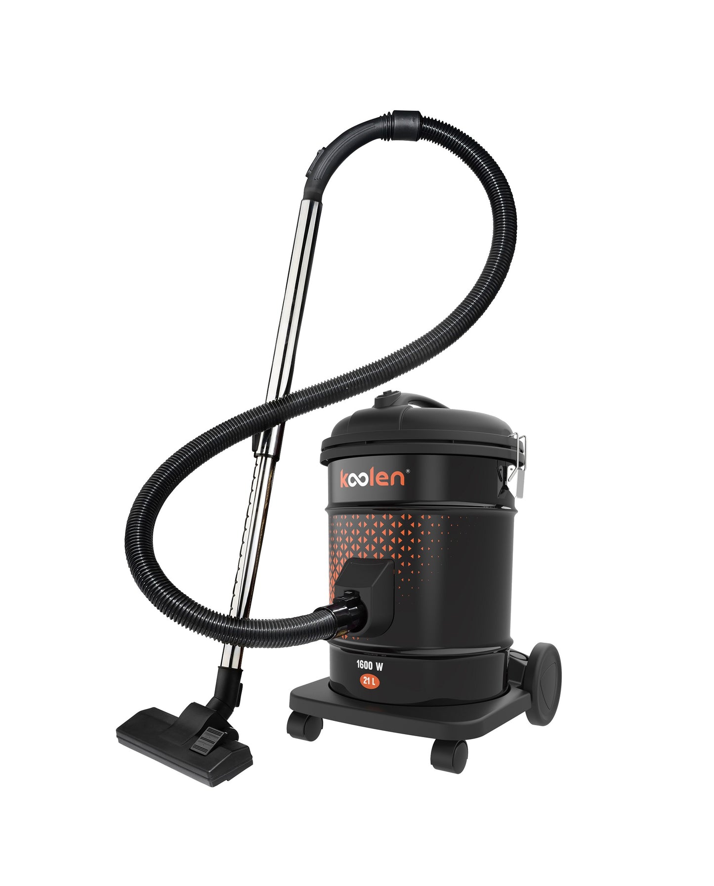 مكنسة برميل كولين 21 لتر 1600 واط اسود و برتقالي