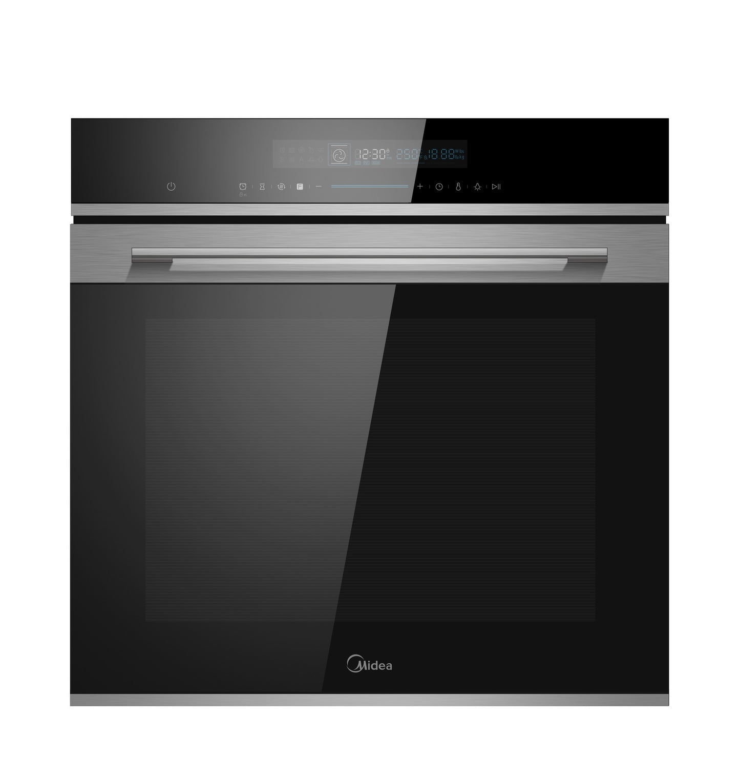 فرن بلت ان كهرباء ميديا 60 سم 72 لتر 13 وظيفة شاشة لمس استيل