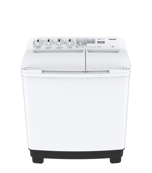 غسالة حوضين توشيبا 12 كيلو ابيض