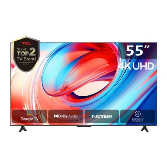 شاشة سمارت تي سي ال 55 بوصة اوامر صوتية 4K -GOOGLE TV